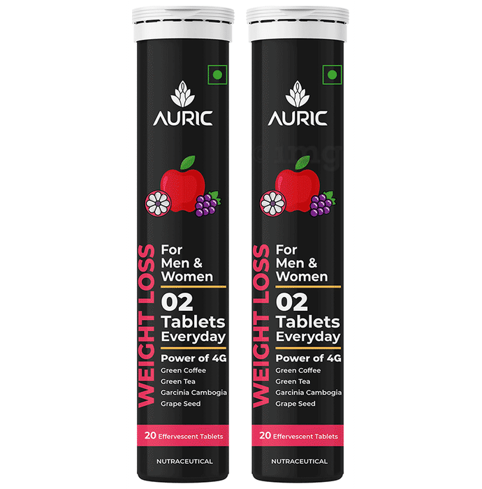 Auric Weight Loss Effervescent Tablet for Men and Women (20 Each)