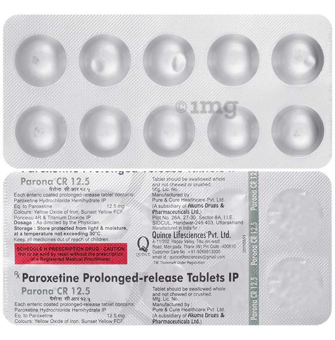 Parona CR 12.5 Tablet
