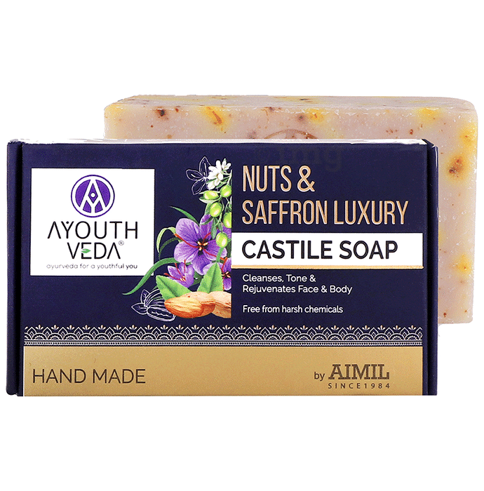 Ayouthveda Nuts & Saffron Luxury Castile Soap