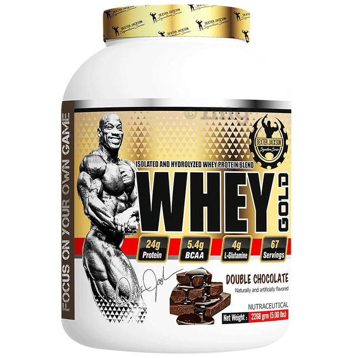 Dexter Jackson Whey Gold Protein Blend Powder Double Chocolate