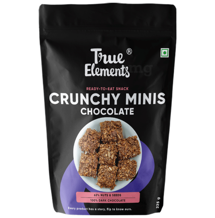True Elements Crunchy Minis Chocolate Protein with High Fiber
