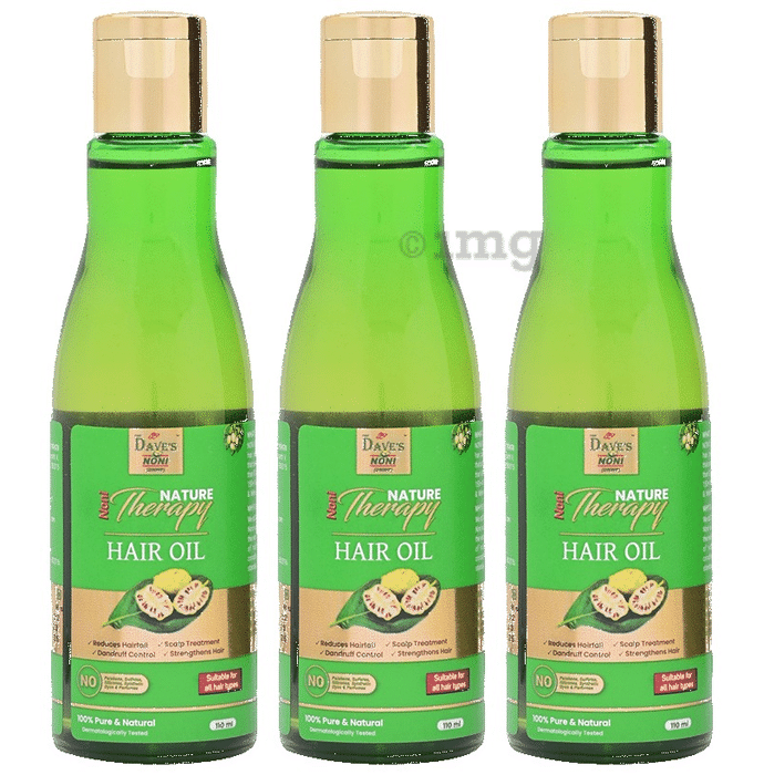 The Dave's Noni Pure & Natural Nature Therapy Hair Oil (110ml Each)