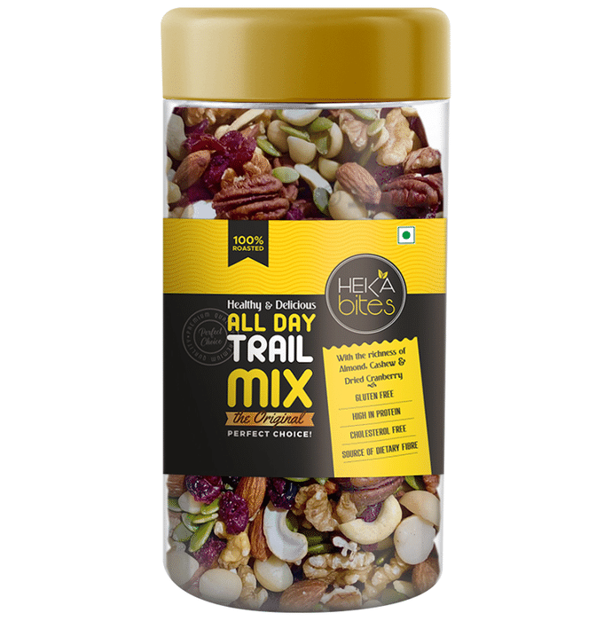 Heka Bites Healthy & Delicious All Day Trail Mix | Protein Rich & Gluten Free