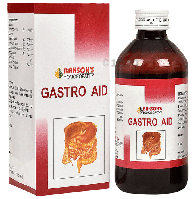 Bakson's Homeopathy Gastro Aid Syrup