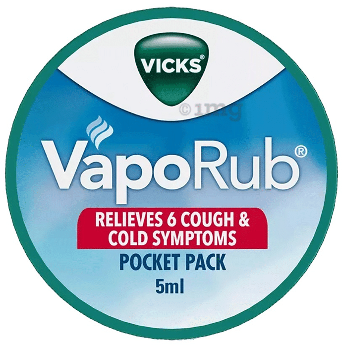 Vicks Vaporub Balm with Menthol, Camphor & Eucalyptus Oil | Relieves 6 Symptoms of Cough & Cold | Goodness of Ayurveda