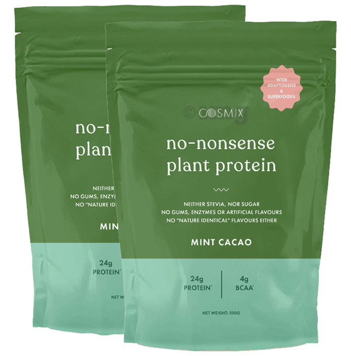 Cosmix No-Nonsense Plant Protein (500gm Each) Mint Cacao