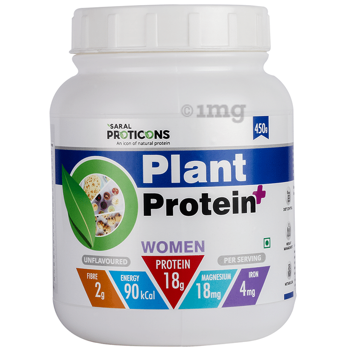 Saral Proticons Plant Protein+ Powder Unflavored