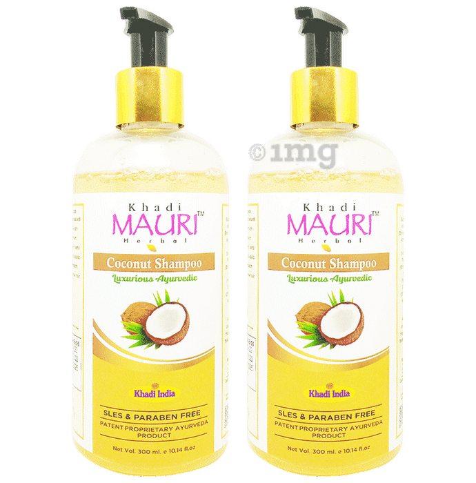 Khadi Mauri Herbal Coconut Shampoo (300ml Each)
