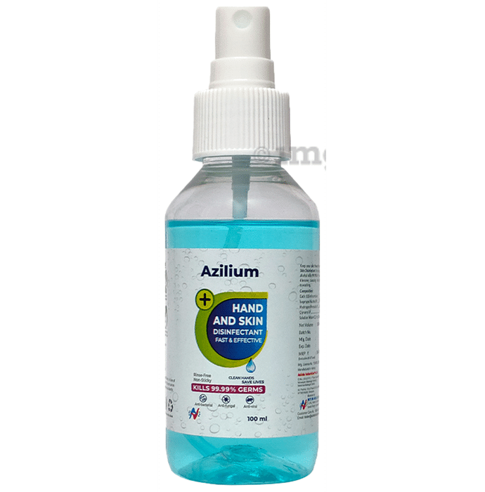 Azilium Hand and Skin Disinfectant Spray (100ml Each)