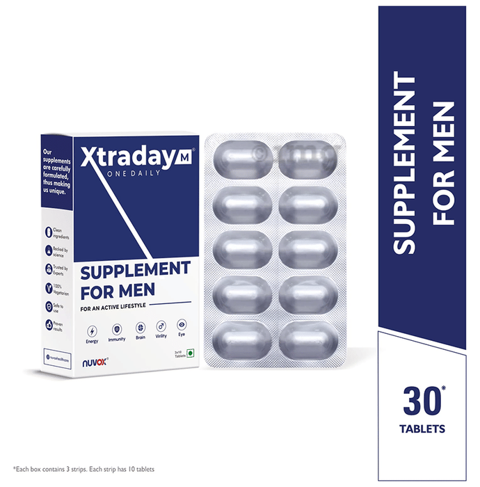 Nuvox Xtraday Supplement Tablet Buy Box Of 30 Tablets At Best Price In India 1mg