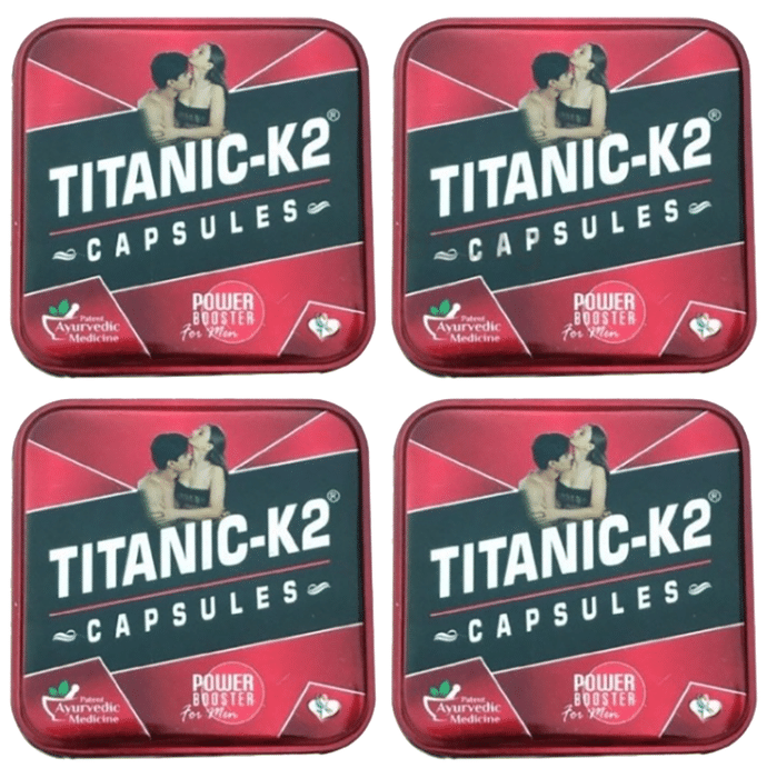 Titanic K2 Power Booster Capsule for Men (6 Each)