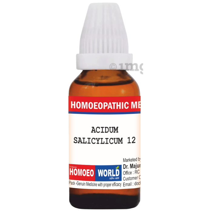 Dr. Majumder Homeo World Acidum Salicylicum Dilution (30ml Each) 12