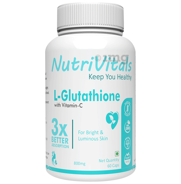 NutriVitals L-Glutathione with Vitamin-C Capsule