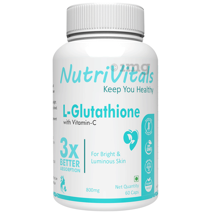 NutriVitals L-Glutathione with Vitamin-C Capsule