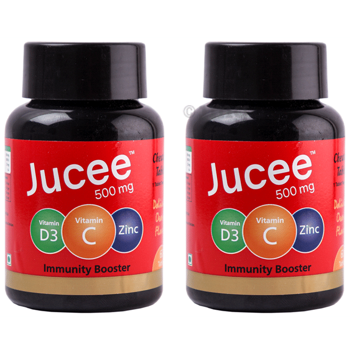 Jucee 500mg Chewable Tablet (60 Each) Delicious Orange