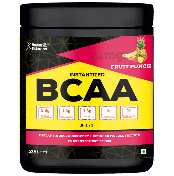 HealthVit Fitness Instantized BCAA 2:1:1 Powder Fruit Punch