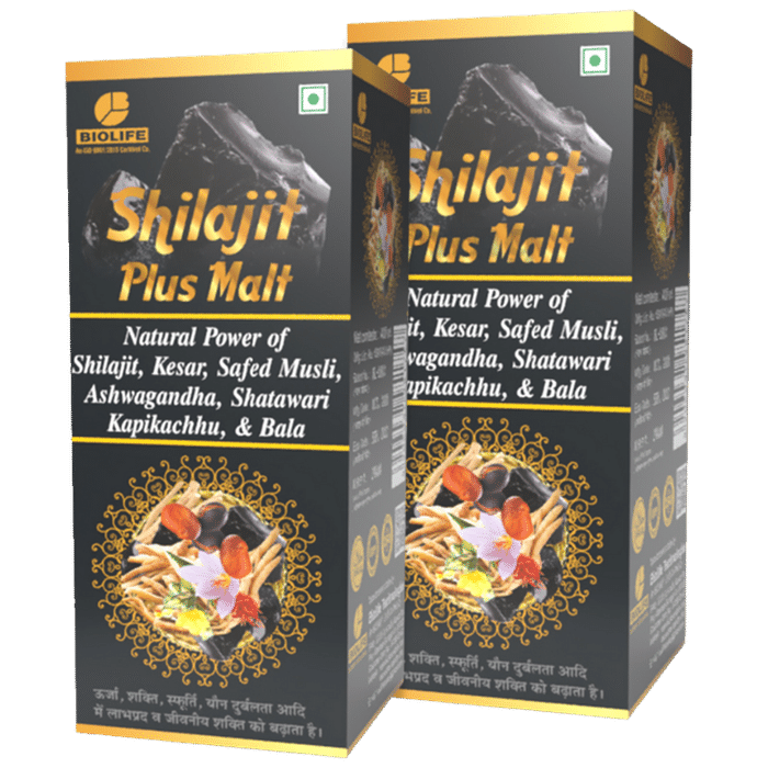 Biolife Shilajit Plus Malt (400ml Each)