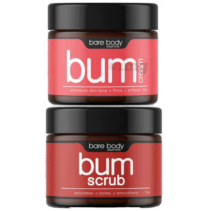 Bare Body Essentials Bum Squad Combo of Bum Cream 60gm and Bum Scrub 60gm