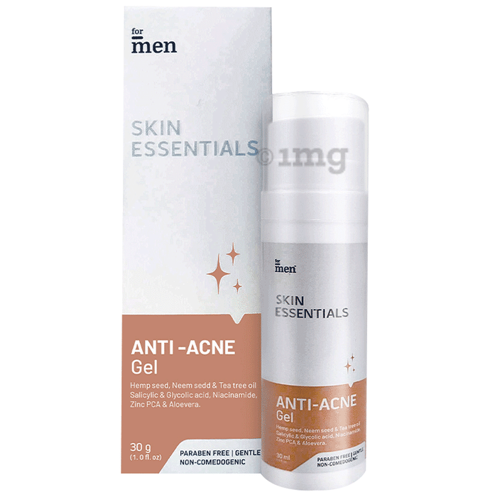 ForMen Skin Essentials Anti-Acne Gel For Dark Spots, Pimples, Oily Skin