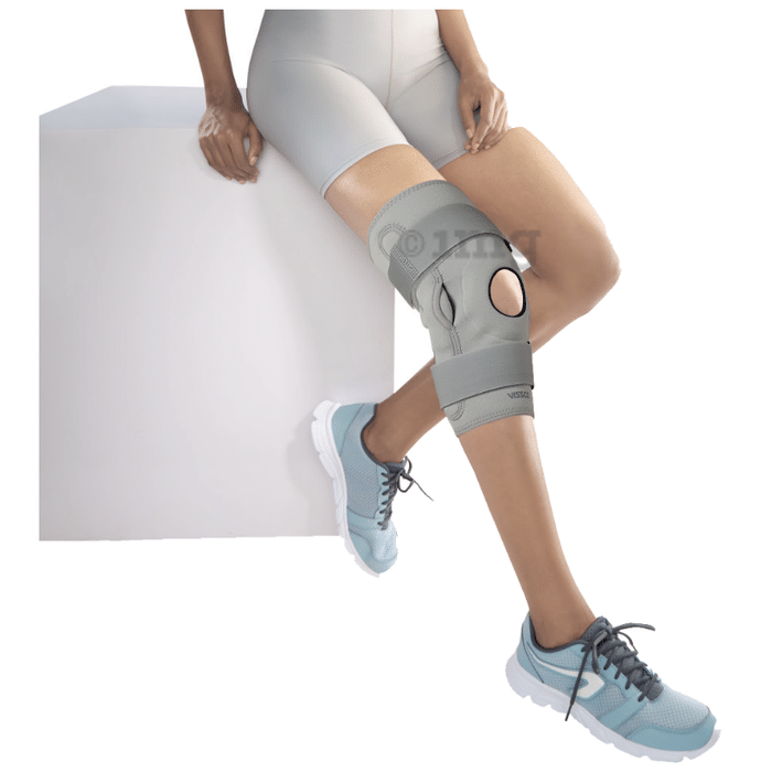 Vissco Core Hinged Knee Brace (Neoprene) Medium Grey