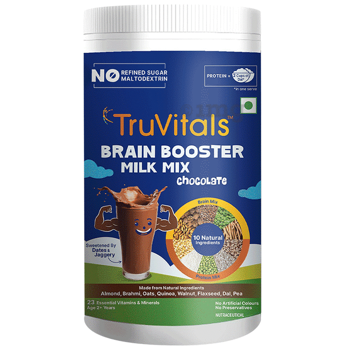 TruVitals Brain Booster Milk Mix Powder Chocolate