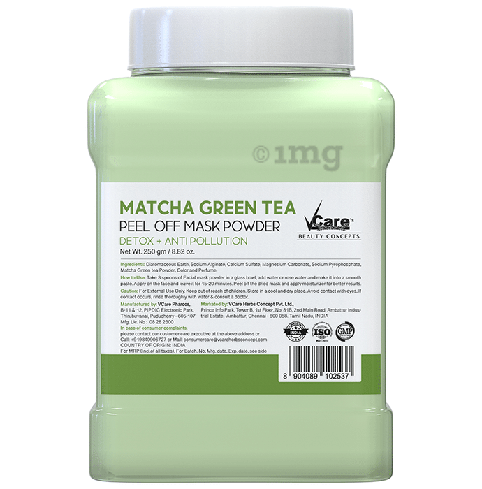 VCare Matcha Green Tea Peel Off Mask Powder