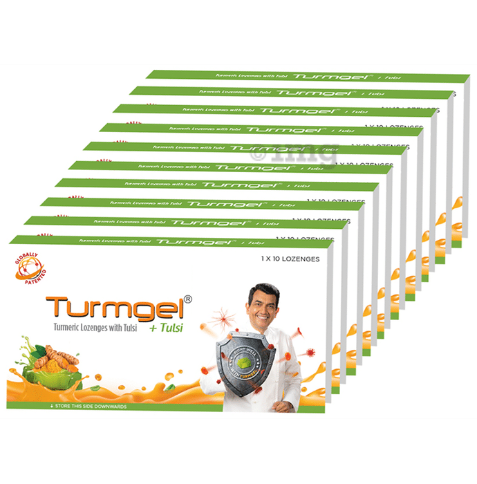 Turmgel Turmeric Lozenges (10 Each) with Tulsi