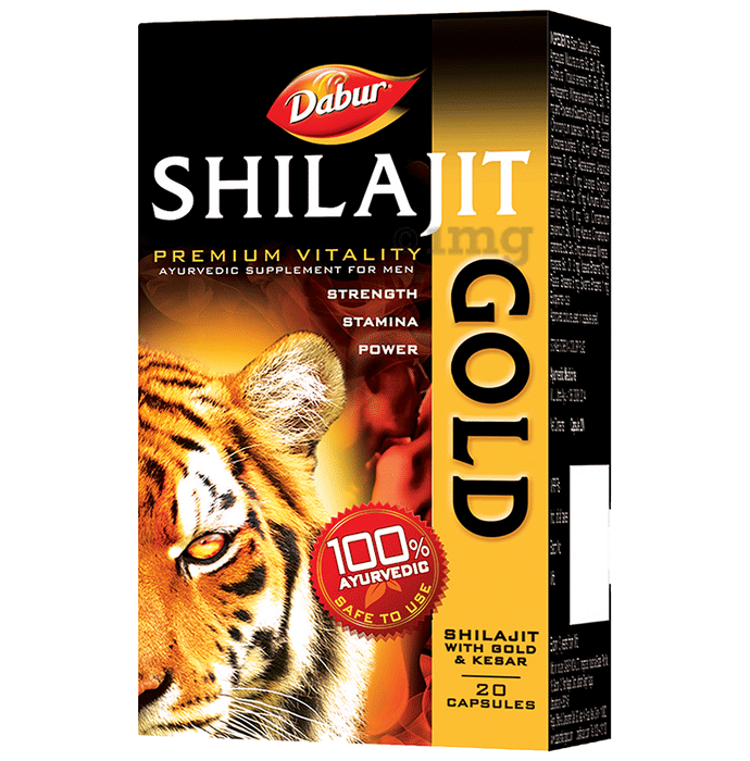 Dabur Shilajit Gold Capsule for Men | For Immunity, Strength, Stamina & Power |