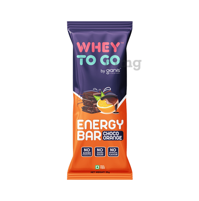 Whey To Go Energy Bar (35gm Each) Choco Orange