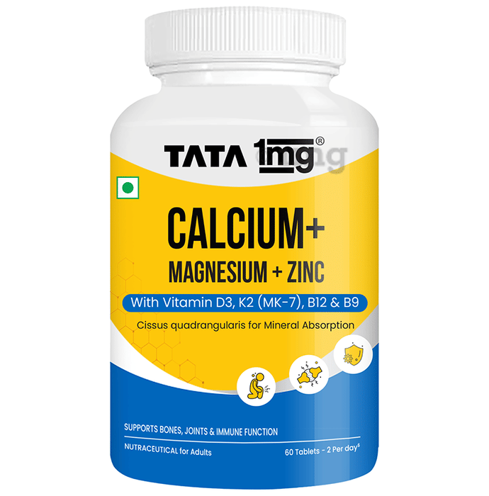Tata 1mg Calcium + Magnesium + Zinc Tablet