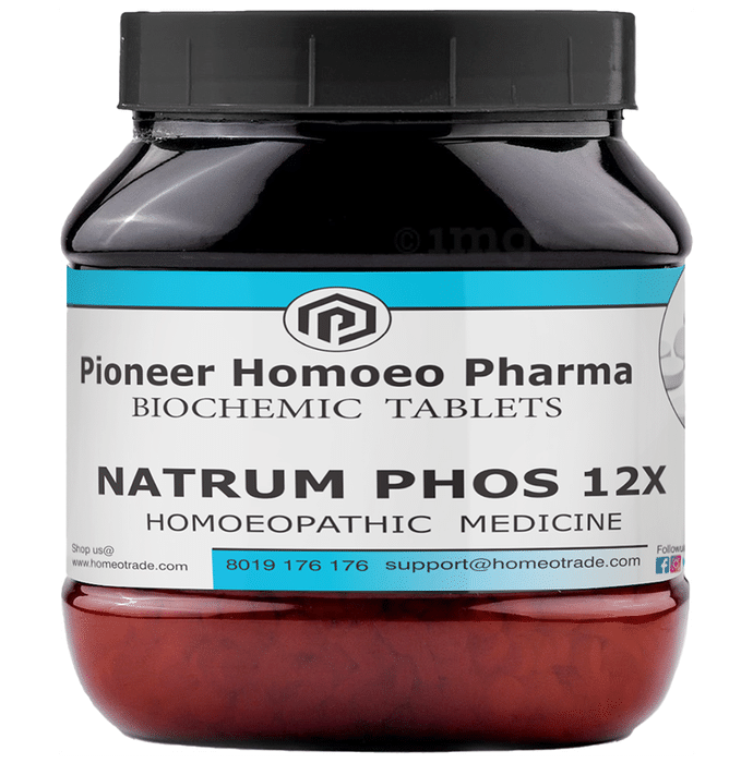 Pioneer Pharma Natrum Phos 12X Biochemic Tablet