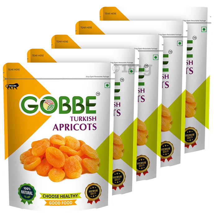 Gobbe Natural Turkish Apricots (200gm Each)