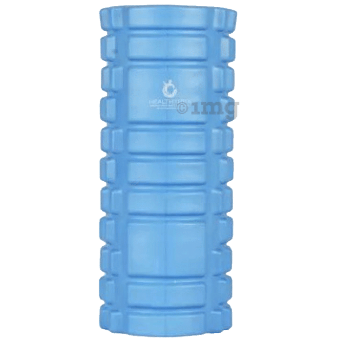 Healthtrek Yoga Foam Roller for Trigger Points (33 CM) Blue