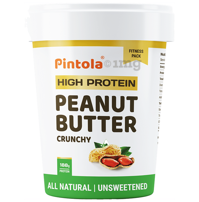 Pintola High Protein Peanut Butter Crunchy Unsweetened