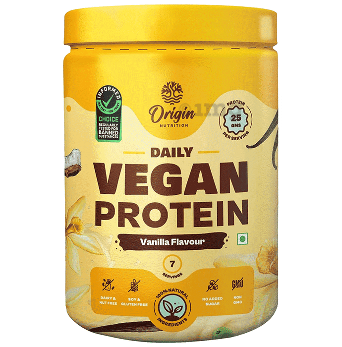 Origin Nutrition Vegan Plant Protein Powder Vanilla