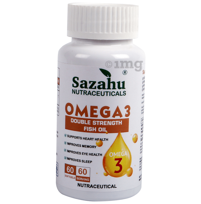 Sazahu Omega 3 Double Strength Fish Oil Softgel