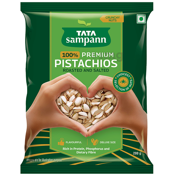 Tata Sampann 100% Premium Pistachios Roasted and Salted