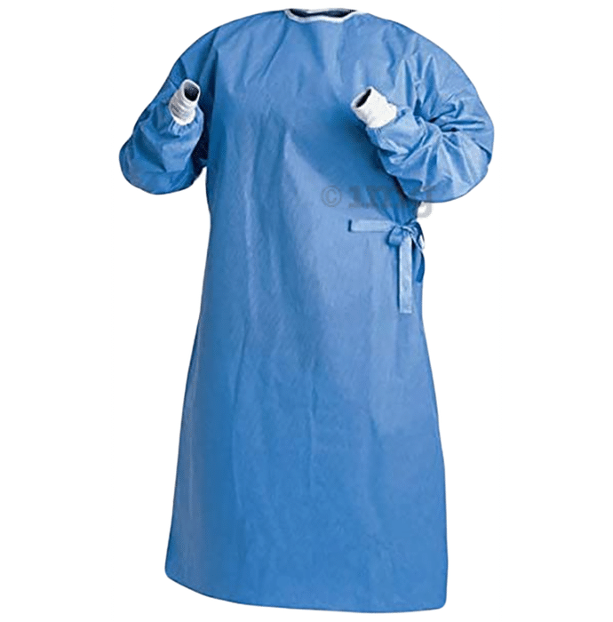 Mowell Blue Hospital Reusable Surgical Gown For Operation Theatre