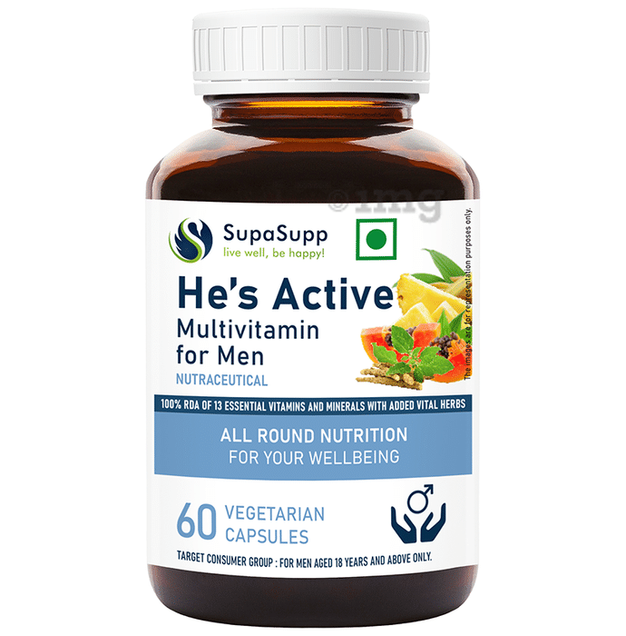 Sri Sri Tattva Supasupp SupaSupp He's Active - Multivitamin For Men, All Round Nutrition