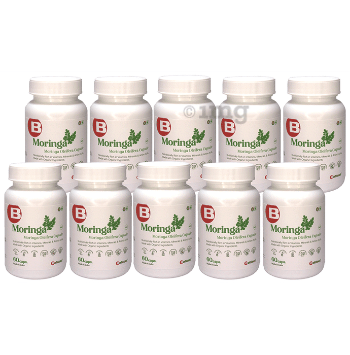 Bableez Moringa Extract Supplement Capsule 900mg | Organic Superfood | Immunity Booster | Antioxidant | (60 Each)