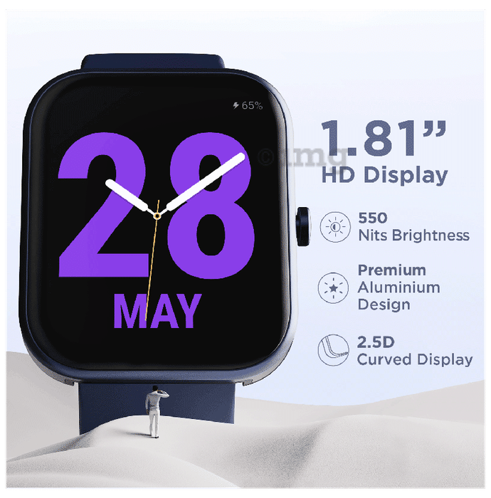 Boat Wave Electra Smart Watch Deep Blue Buy box of 1.0 Unit at