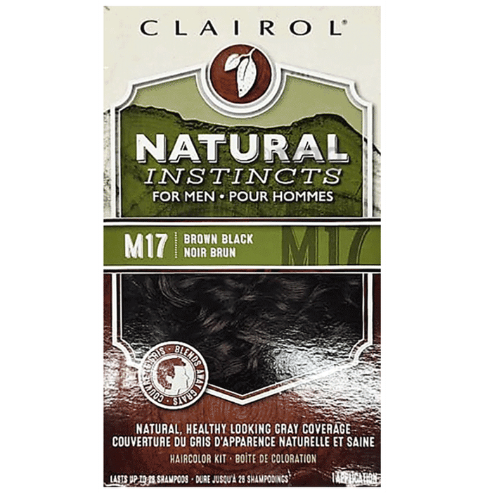 Clairol Natural Insticts Haircolor M17 Brown Black Kit
