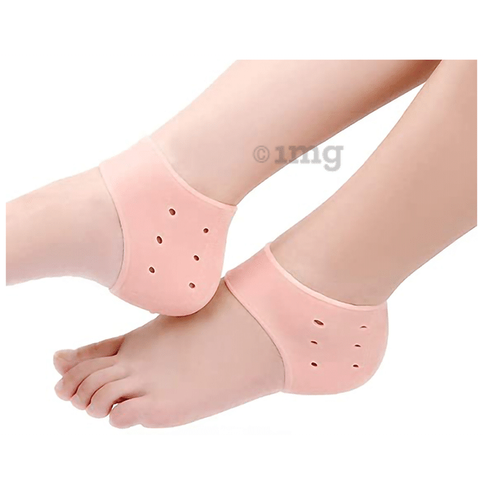 Dr Foot Anti Crack Silicone Gel Heel Pad Socks