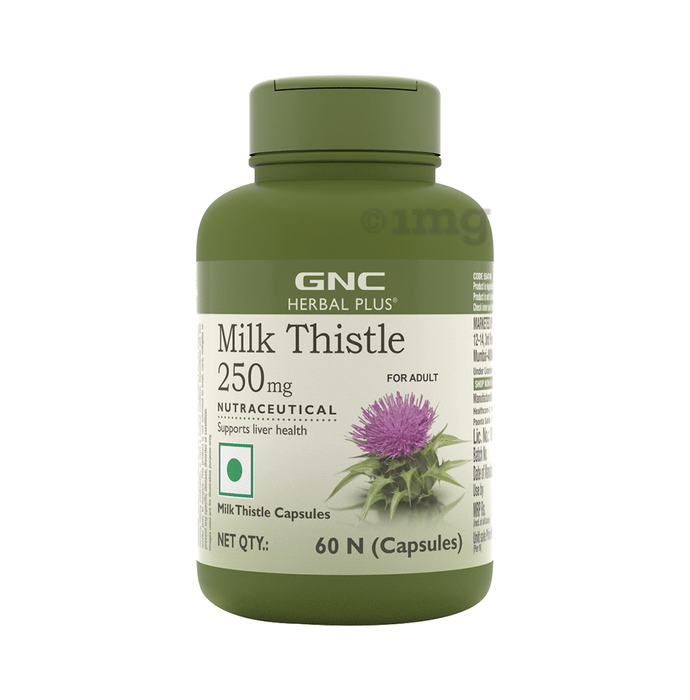 GNC Herbal Plus Milk Thistle 250mg Capsule Buy bottle of 60 capsules