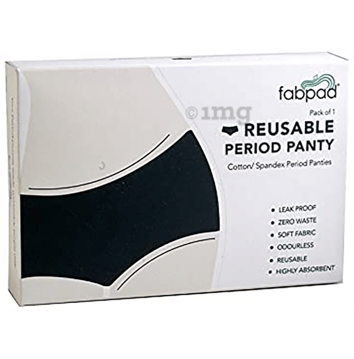 Fabpad Reusable Period Panty Black 2XL