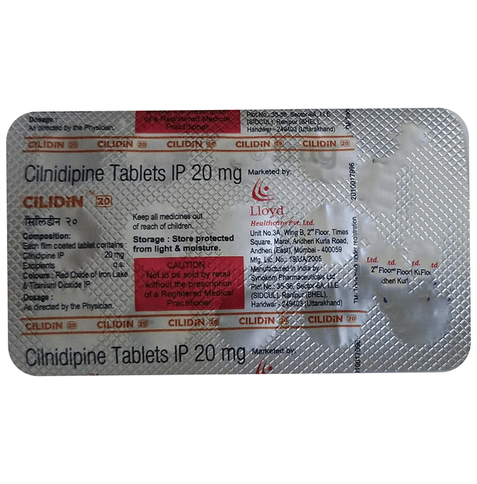 Cilidin 20 Tablet