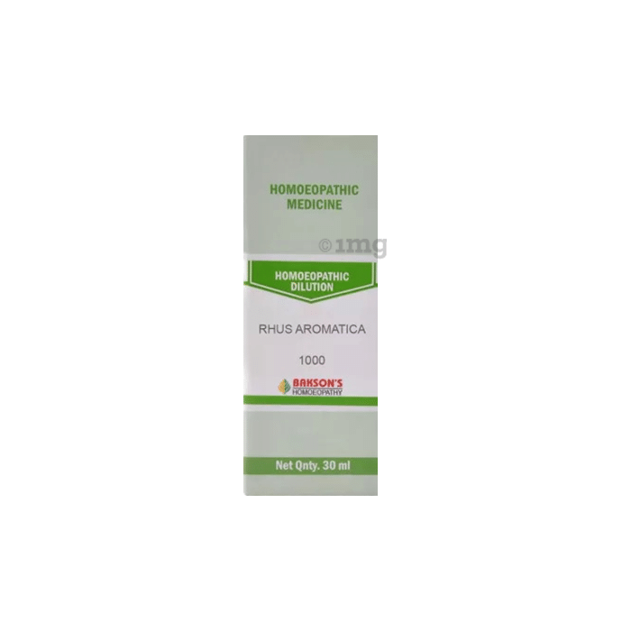 Bakson's Homeopathy Rhus Aromatica Dilution 1000 CH