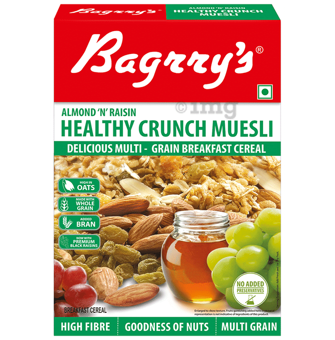 Bagrry's Almond 'N' Raisin Healthy Crunch Muesli