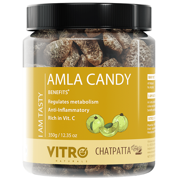 Vitro Naturals I Am Tasty Amla Candy | Rich in Vitamin C for Immunity & Blood Purification Chatpatta