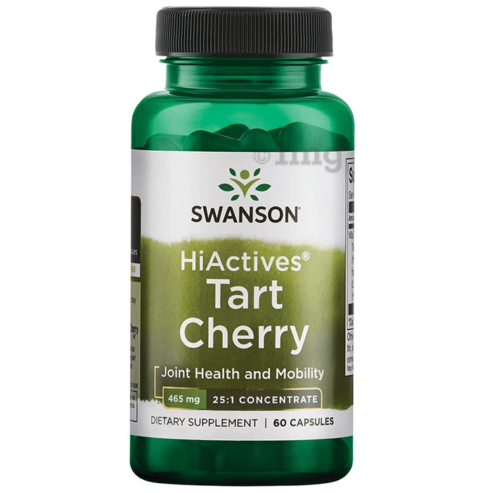 Swanson Hi Actives Tart Cherry 465mg Capsule